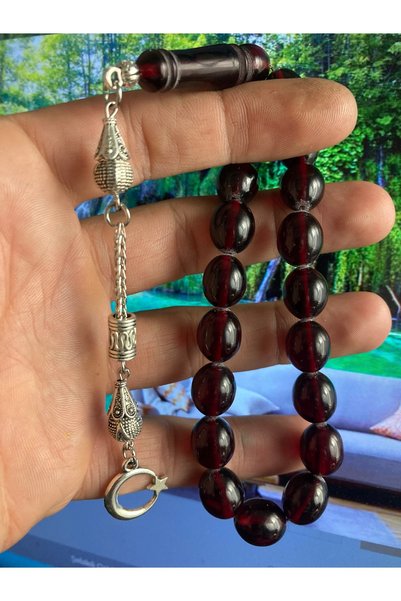 Newa Jewellry Efe Size 19 Powdered Amber Prayer Beads