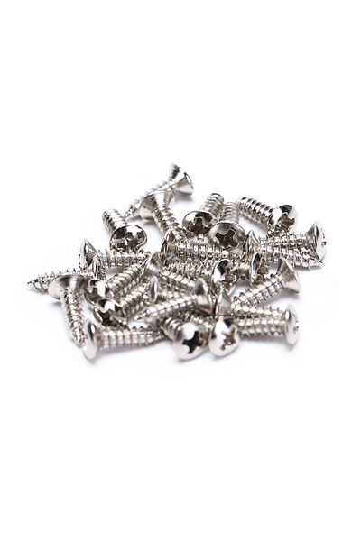 Choice 25pcs Silver 25pcs/set Electric Guitar Screws For Pickguard Back Plate Mount Diy Luthier Tool Access