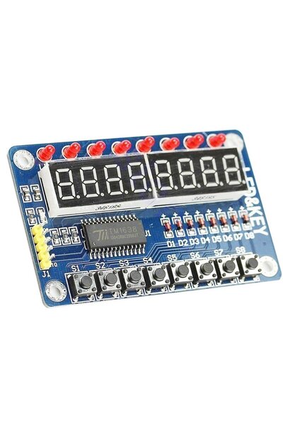 Choice وحدة عرض LED رقمية TM1637 4 بت/TM1638 8 بت، ساعة مكونة من 7 أجزاء، أنب...