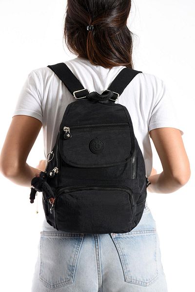 571 Collections Çanta Unisex Μαύρο Ultra Light Σακίδιο πλάτης μικρού μεγέθους με πολλές τσέπες - Μοντέλο: 571-4G