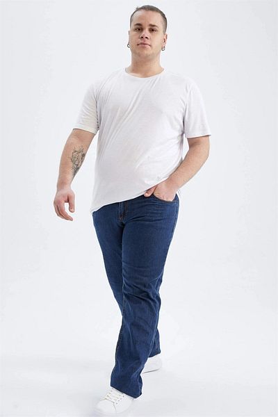 Arma Yıldız Ανδρικό λευκό μπλουζάκι Plus Size - Crew λαιμόκοψη, κοντό μανίκι, εσώρουχο 100% βαμβακερό χτενισμένο βαμβάκι