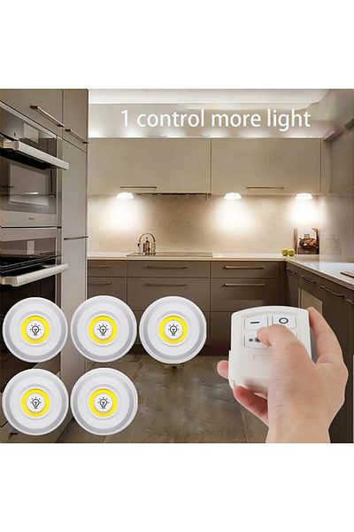 Choice 5 Lamp Warm White 3w Dimmable Led Under Cabinet Light Remote Switch