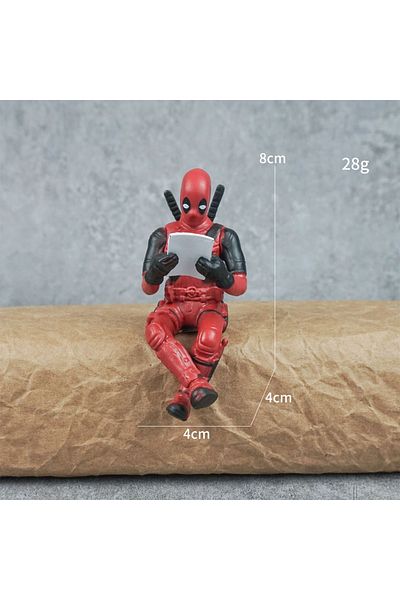 Choice 6 Anime Deadpool 2 Action Figure Sitting Lying Posture Model Anime X-men Mini Doll Decoration Colle.