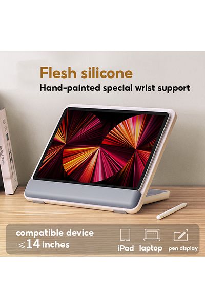 Choice حامل لوحة خشبي مناسب لجهاز iPad مقاس 14 بوصة من Mozhao لوح خشبي مطلي يدويًا مقاس 12.9 بوصة