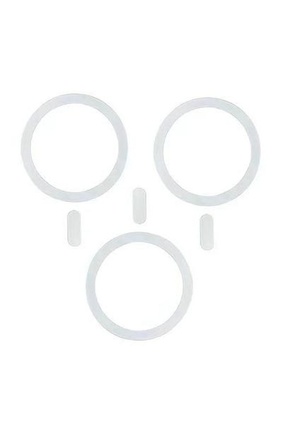 Choice 3pc White For Magsafe Magnetic Plate Ring Universal Metal Sticker Support Wireless Charger Metal Pla