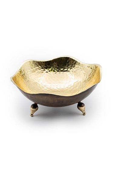 ANTEPSEPETİ Yellow Copper Told Wavy Gondol (18cm)
