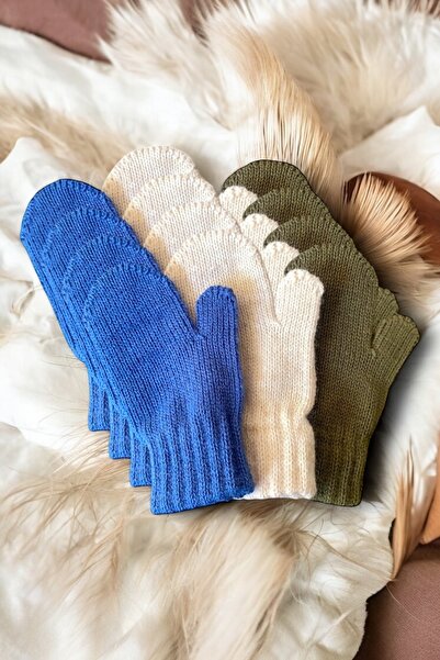 DAFFODİL Unisex Triko Bebek Eldiveni 6 Çift Set (0-3 YAŞ)