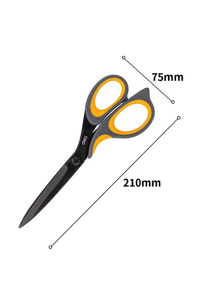 Deli 210mm 6027 77757 Stainless Steel Large Scissors Household Multi-functional Office Tailor's Hand