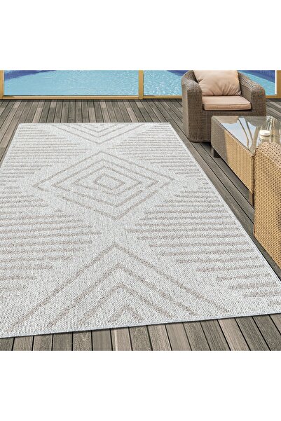 my şekil MYDECO CARPET Dış Mekan Balkon Teras Halısı Sisal Hasır görünümlü çi...