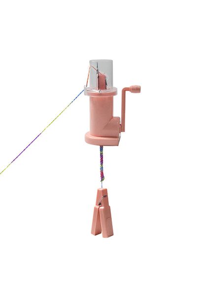 Choice M Pink Red Style Hand Cranked Semi-automatic Rope Knitting Machine Manual Small Weaving Machine Weav