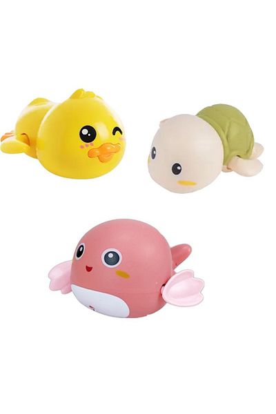 Choice Turtle-duck-dolphin Baby Bath Toys For Children Water Play Small Yellow Duck Swimming Baby Kids Play