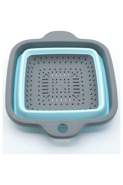 RAMDET Adjustable Accordion Folding Square Strainer Foldable Strainer
