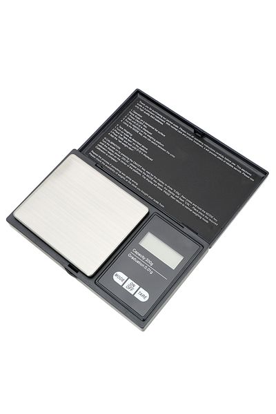 Choice Black High Precision Mini Electronic Scale Portable Jewelry Pocket Scale Accuracy Range 200g-0.01g W