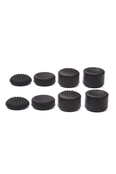 Choice Black 8pcs Universal Silicone Analog Stick Grip Caps For Ps4 Ps5 Switch Pro Xbox Controller Joystick