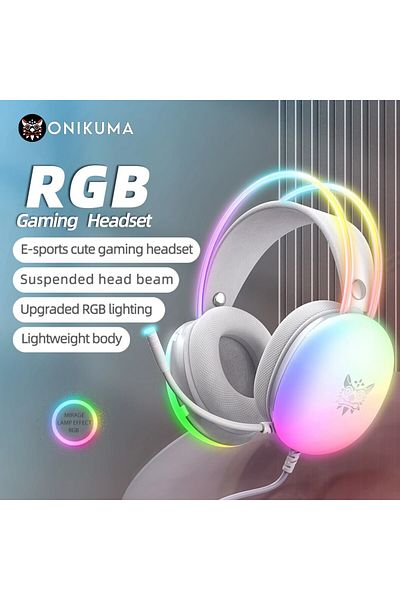 Choice Headset Onikuma Gaming Headset Esports Package New Full Rgb Light Design Headphones With Mic Headpho