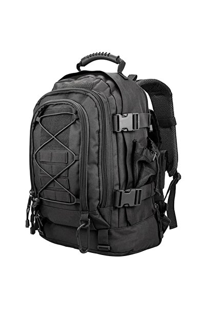 Choice حقيبة ظهر تكتيكية خارجية كبيرة الحجم بسعة 65 لترًا باللون الأسود للرجال، حقيبة ظهر مولي مقاومة للماء للتسلق