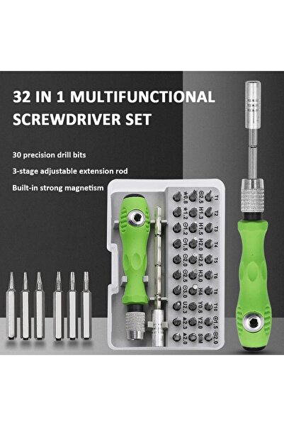 Choice 32 in 1 Multipurpose Screwdriver Set 30 Piece Torx Phillips Magnetic Screwdriver Bits Mini...