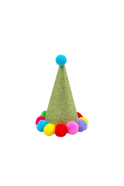 Ans قبعة حفلات عيد الميلاد للقطط والكلاب - أخضر فاتح