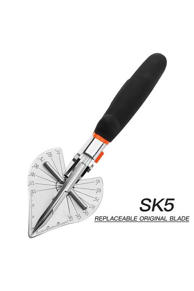 OMAIJIA Black Angle Shear 45-120 Degree Miter Cutter Hand Shear Multifunctional Pvc Pe Plastic Pipe Scissors