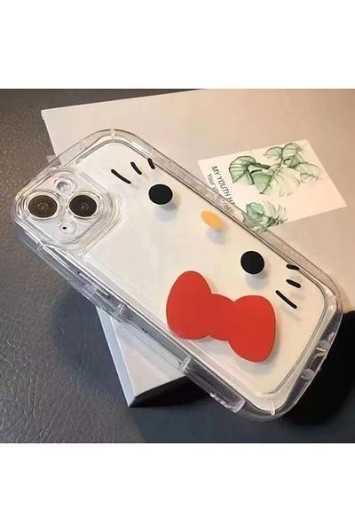 Miniso For iPhone 14 Sanrio Hello Kitty Phone Case For iPhone 16 15 14 13 12 11 Pro Max MINI Transparent Ai