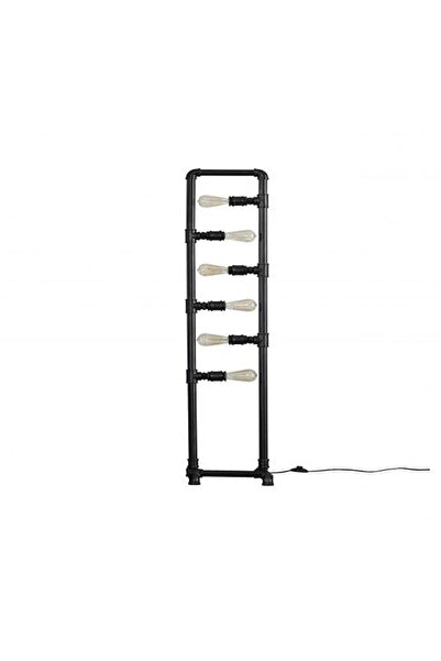 NAKRES 6'lı Metal Lambader Endüstriyel Tasarım Vintage Borulardan Rustik Köşe Aydınlatma Ayaklı Lamba