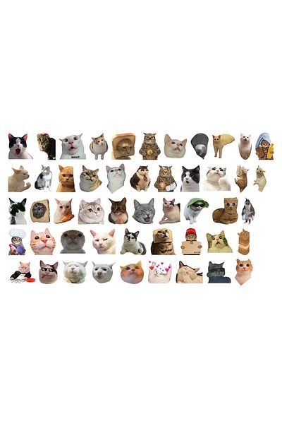 Choice Multi 50pcs/bag,funny Animals Stickers,waterproof Be Suitable For Skateboard Dly Luggage Laptop Phon