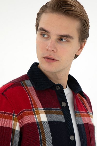 U.S. Polo Assn. Men's Red Long Sleeve Shirt 50291252 -Vr030