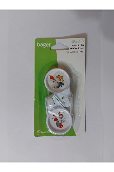 RAMDET Yapışkanlı Figürlü Eğlenceli Çocuk Odası Askısı Banyo Mutfak Askısı 2 Li