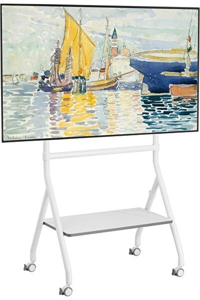 FYDEAMER Universal Ayaklı TV Standı, 40-86 İnç LED LCD OLED Ekranlar İçin Mobil TV Standı, Yükseklik Ayarlı
