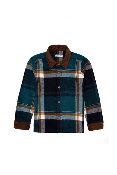 U.S. Polo Assn. Boy's Dark Green Long Sleeve Shirt 50292973 -Vr079