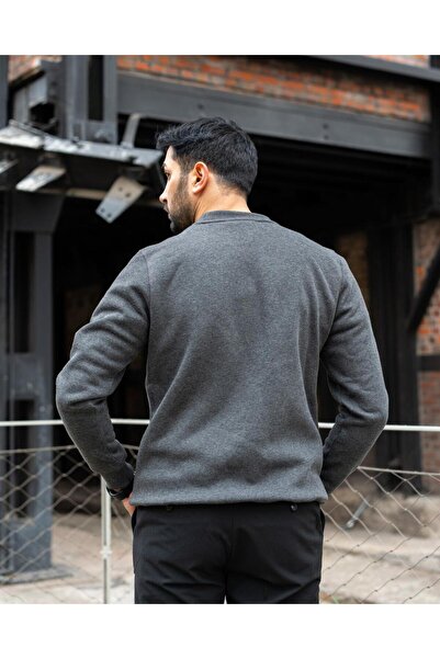 FARUK SAĞIN Anthracite Coat of Arms Sweatshirt