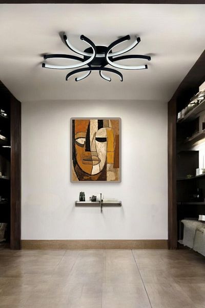 LEGACY Levora Modern Design - Living Room - Kitchen - Bedroom Black Color White Light Led Chandelier