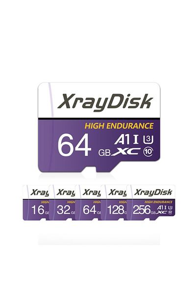 Choice بطاقة ذاكرة Xraydisk Tf سعة 64 جيجابايت 128 جيجابايت 256 جيجابايت عالية السرعة مع محول A1 U3 الفئة 10 V30 للهاتف