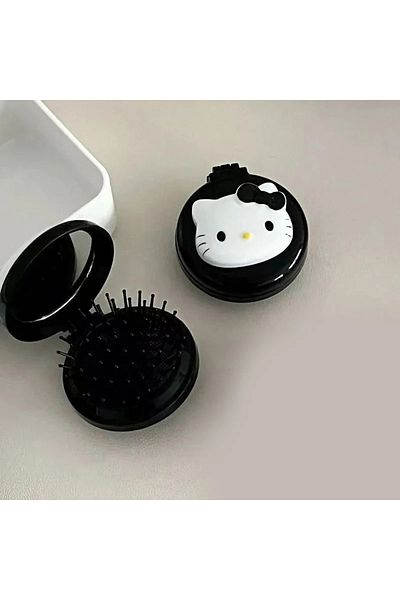 Choice 2 Kawaii Hello Kitty Air Cushion Comb Anime Sanrio Cartoon Kitty Cat Doll Girl Heart Cute Portable .