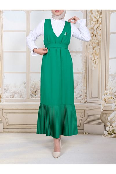 Modamorfo Φούστα Πλισέ Ζώνη Gilet -orman Yş.