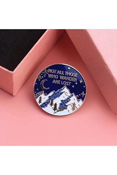 MAURA LIYUZA "Not All Those Who Wander Are Lost" Tasarım Broş