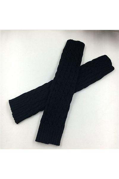 Choice Black New Women Autumn And Winter Legwarmers Kapron Hemp Flowers Kneepad Leg Warmer Female Girls Pil