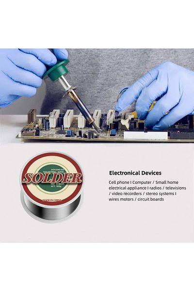 Choice Solder Wire Small Roll 2Pcs Electrolytic Welding Wire High Brightness Activity Leaded Solder Wire...