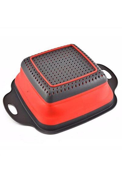 RAMDET Adjustable Accordion Folding Square Strainer Foldable Strainer