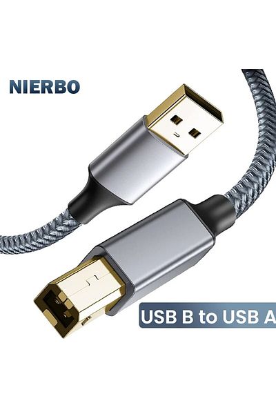 Choice 1.5 m NIERBO USB B to USB A Printer Cable USB 2.0 Male to Male Scanner Cord High Speed Printer Cord