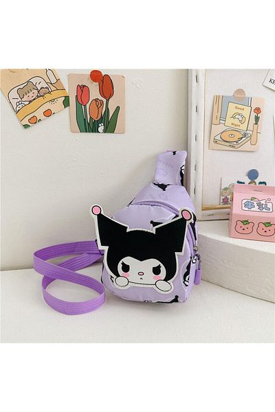 Choice Kuromi Kawaii Sanrio Hello Kitty Chest Bag Crossbody Bags Kuromi My Melody Cinnamoroll Messenger Sho
