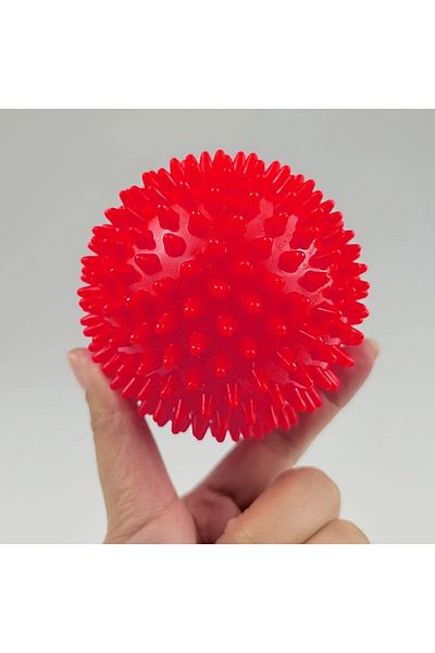 Choice Red Hedgehog Ball 6cm Yoga Massage Ball Fitness Fascia Ball Grip Ball Foot Massage Relaxation Prick