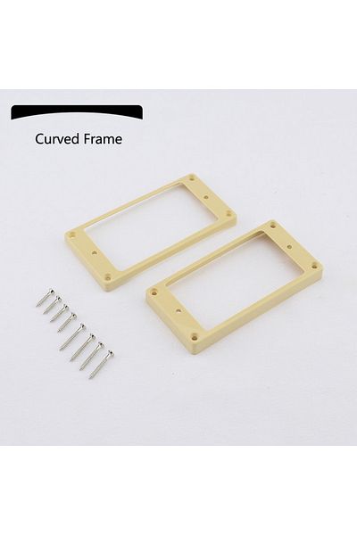 Choice Iv Curved Ni 【made In Korea】1 Set Curved / Flat Humbucker Pickup Mounting Frames / Rings