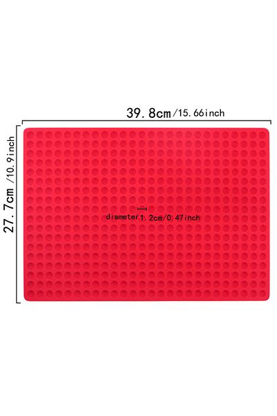 Choice 468 Hole Red Color 468 Mini Hemispherical Hole Mold Microwave Oven Pad Kitchen Drainage Mat Soft Sil
