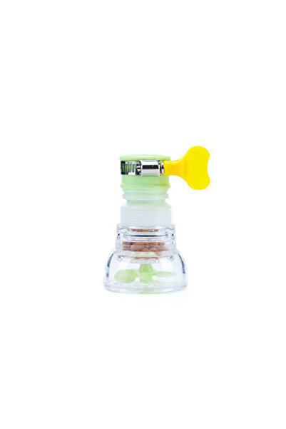 Choice صنبور مطبخ أخضر عالمي يدور 360 درجة مع رأس دش موفر للمياه