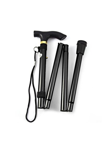 Choice عصا تسلق الجبال القابلة للطي باللون الأسود للاستخدام في الهواء الطلق م...