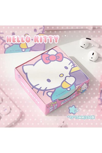 Choice Hellokitty 250pcs Sanrio Hello Kitty Note Paper Kawaii Kuromi Melody Cinnamoroll Note Decorative Pap