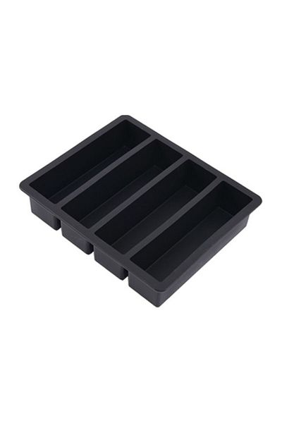 Choice Black 1pcs Rectangular Ice Mold Silicone Ice Tray Tray Ice Ice Making Tools Beer Drink Coffee Suppli