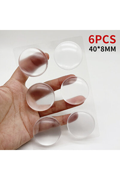 Choice 6 قطع 40x8 مم G643A 6 قطع مقبض الباب وسادة مصد ذاتية اللصق شفافة سيليك...