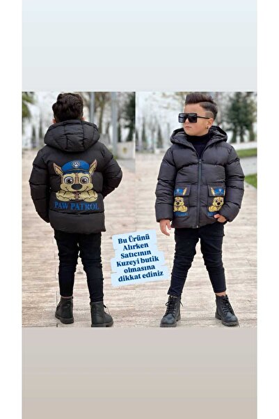 Kuzeyi Butik Προωθημένο αγορίστικο φουσκωτό παλτό από λαδόπανο